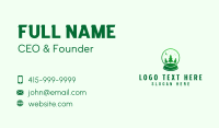 Green Snowball Lamp Business Card Preview