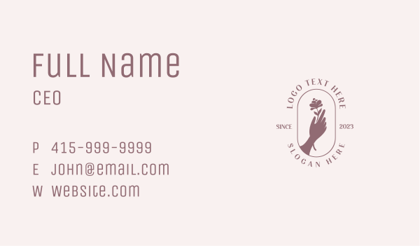 Flower Beauty Spa  Business Card Design Image Preview