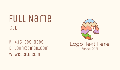Colorful Easter Egg Business Card Image Preview