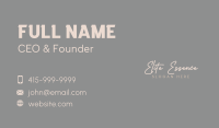 Generic Signature Wordmark Business Card Image Preview