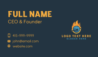 Hot Cold Electricity Business Card Image Preview