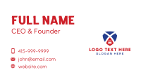 Shield Letter X  Business Card Image Preview