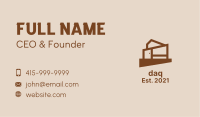 Brown House Structure  Business Card Image Preview