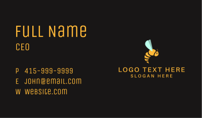 Flying Bee Avatar Business Card Image Preview
