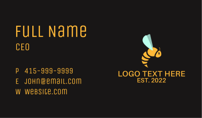 Flying Bee Avatar Business Card
