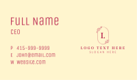 Elegant Floral Letter Shop Business Card Image Preview