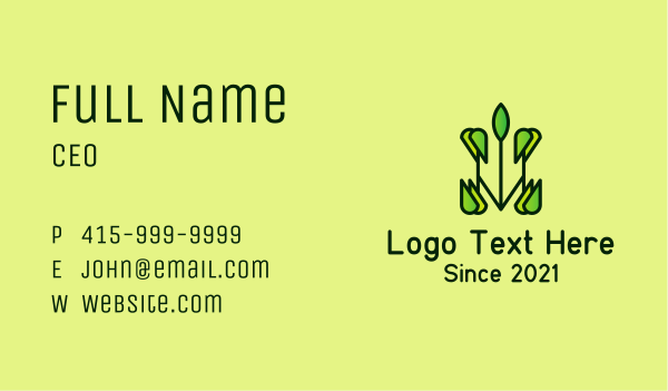 Abstract Organic Symbol Business Card Design Image Preview