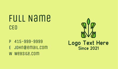 Abstract Organic Symbol Business Card Image Preview