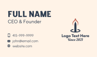 Religious Candlestick  Business Card Image Preview