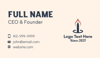 Religious Candlestick  Business Card Image Preview