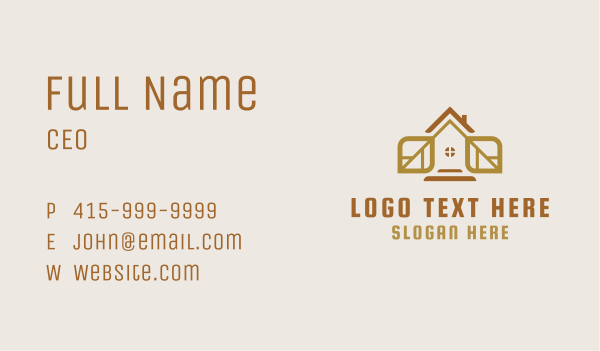 Rustic House Nature Business Card Design Image Preview