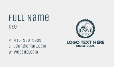 Carpet Cleaning Badge  Business Card