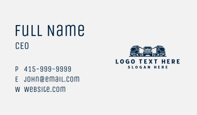 Trucking Freight Cargo Mover Business Card Image Preview