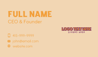 Fun Daycare Wordmark Business Card Image Preview