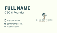 Woman Tree Natural Eco Business Card Design