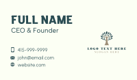 Woman Tree Natural Eco Business Card Preview