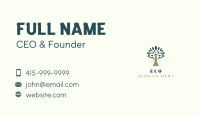 Woman Tree Natural Eco Business Card Image Preview