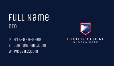 American Eagle Security Shield Business Card Image Preview