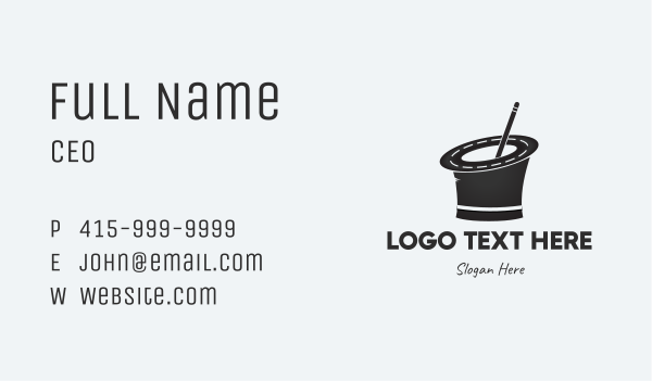 Road Magician Hat Business Card Design Image Preview