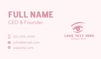 Woman Eyelash Cosmetics Business Card Image Preview