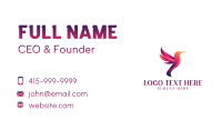 Hummingbird Conservation Aviary Business Card Preview