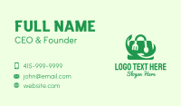 Organic Lunch Bag Business Card Image Preview