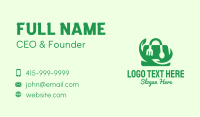 Organic Lunch Bag Business Card Design