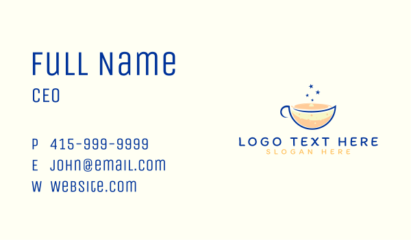 Galaxy Coffee Shop  Business Card Design Image Preview