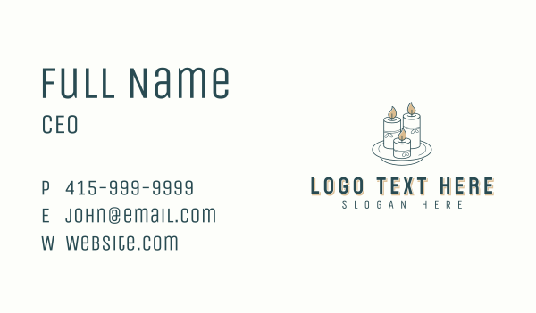 Candlestick Home Decor  Business Card Design Image Preview