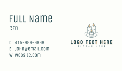 Candlestick Home Decor  Business Card Image Preview