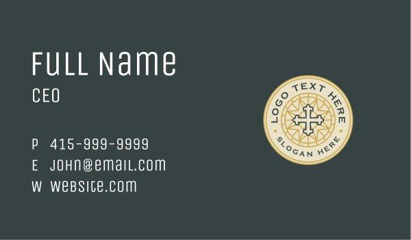 Cross Christian Church Business Card Design Image Preview