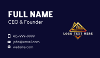 Excavator Machinery Construction Business Card Preview