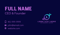 Digital Pixel Programming Business Card Image Preview