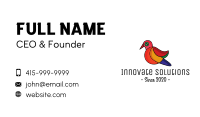 Colorful Sparrow Outline Business Card Image Preview