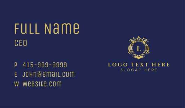 Crown Royalty Firm Business Card Design Image Preview