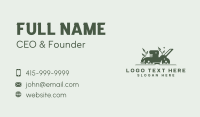 Lawn Mower Yard Cleaning Business Card Image Preview