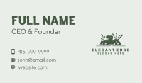 Lawn Mower Yard Cleaning Business Card Image Preview