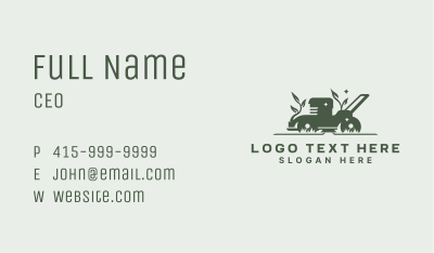 Lawn Mower Yard Cleaning Business Card Image Preview