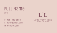 Vintage Perfumery Lettermark Business Card Image Preview