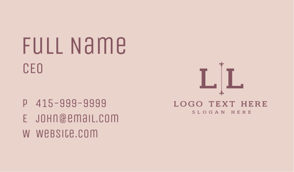 Vintage Perfumery Lettermark Business Card Design Image Preview