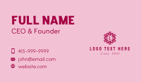 Flower Garden Letter  Business Card Image Preview
