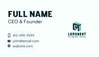 Construction Builder Letter M Business Card Image Preview