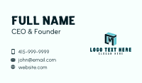 Construction Builder Letter M Business Card Image Preview