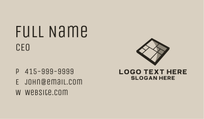 Floor Design Tiles  Business Card Image Preview