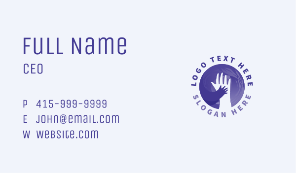 Hands Parenting Family Business Card Design Image Preview