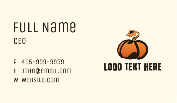 Pumpkin Farm  Business Card Design Image Preview
