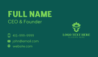 Green Bull Crown Business Card Image Preview