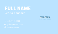 Cute Business Wordmark  Business Card Image Preview