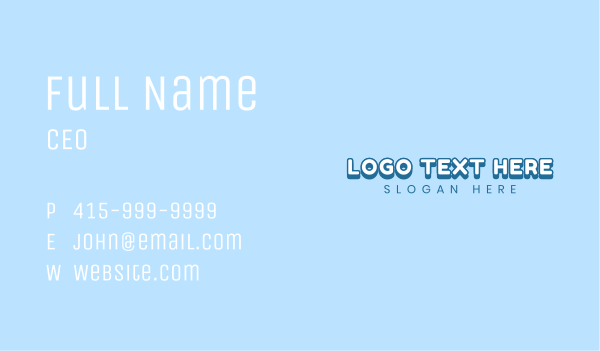 Cute Business Wordmark  Business Card Design Image Preview