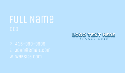 Cute Business Wordmark  Business Card Image Preview
